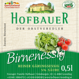 Birnenessig 0,5l